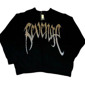 Revenge Knit Logo Sweater Black